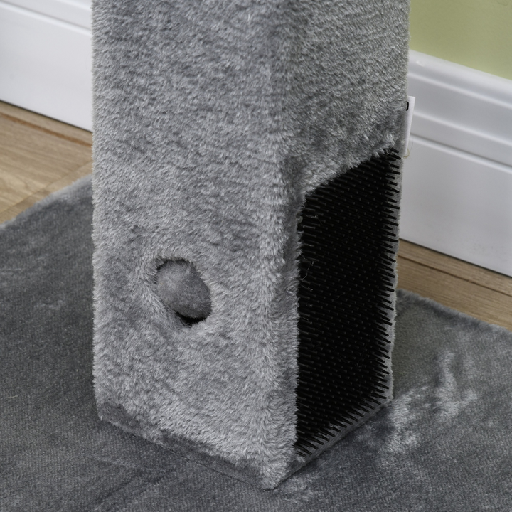 Deluxe Cat Scratching Tower - 79cm Activity Centre with Toys & Plush Base