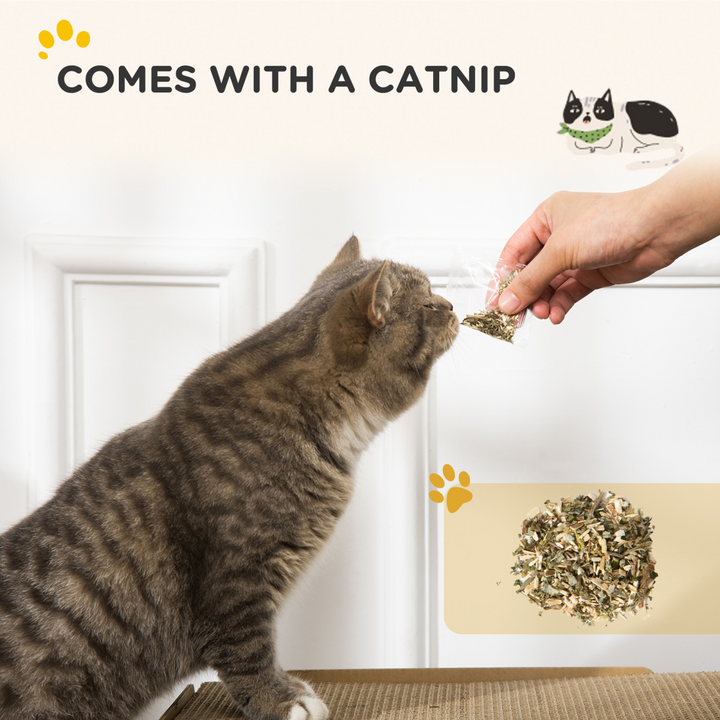 Vintage TV Cat Scratching Board with Catnip - Fun & Cozy Playhouse for Cats