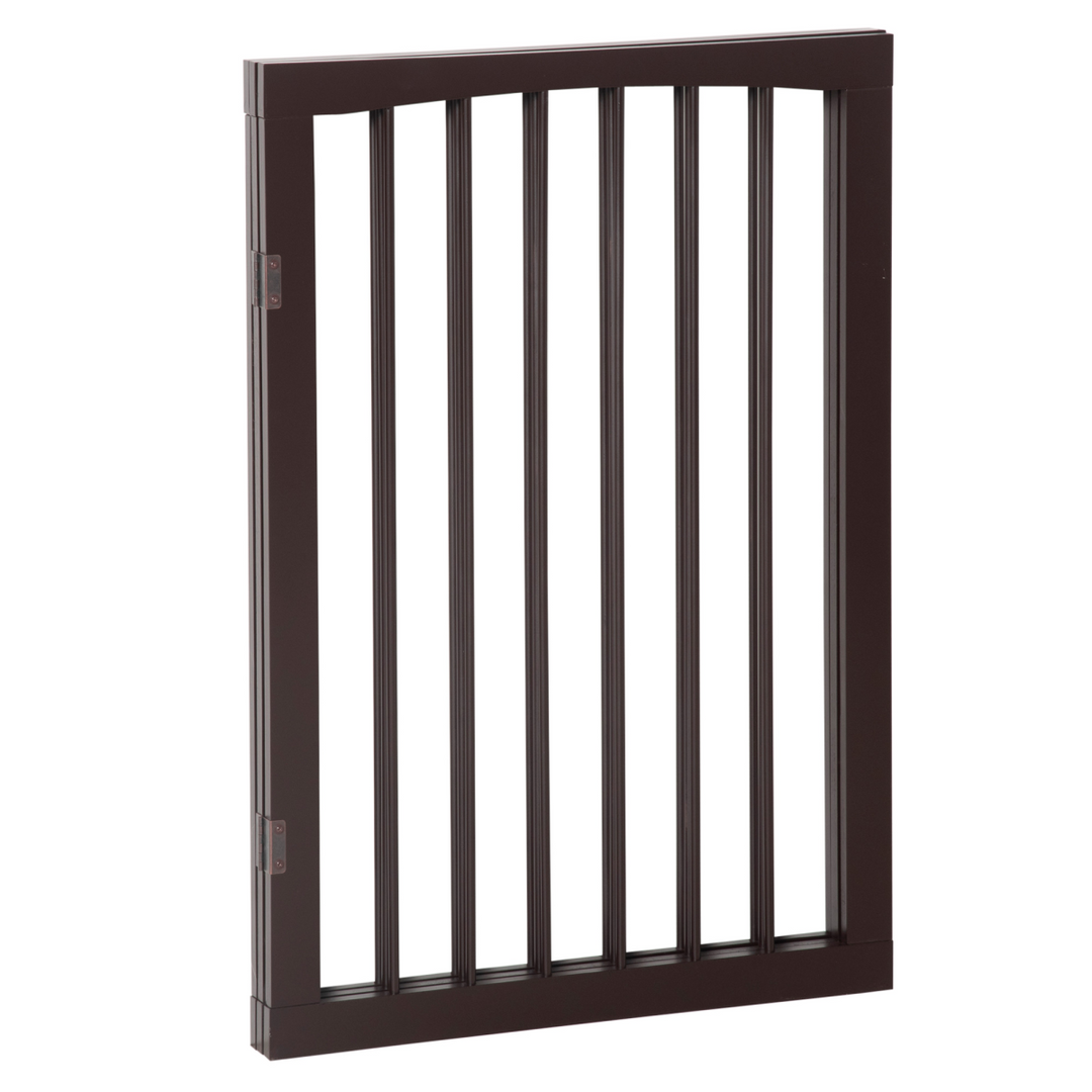 Folding Pet Gate Dog Fence Child Safety Indoor Durable Free Standing Pine Wood