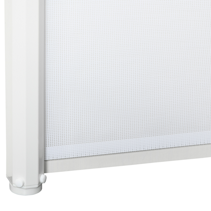 SecurePet Retractable Safety Gate - Versatile Folding Barrier - White