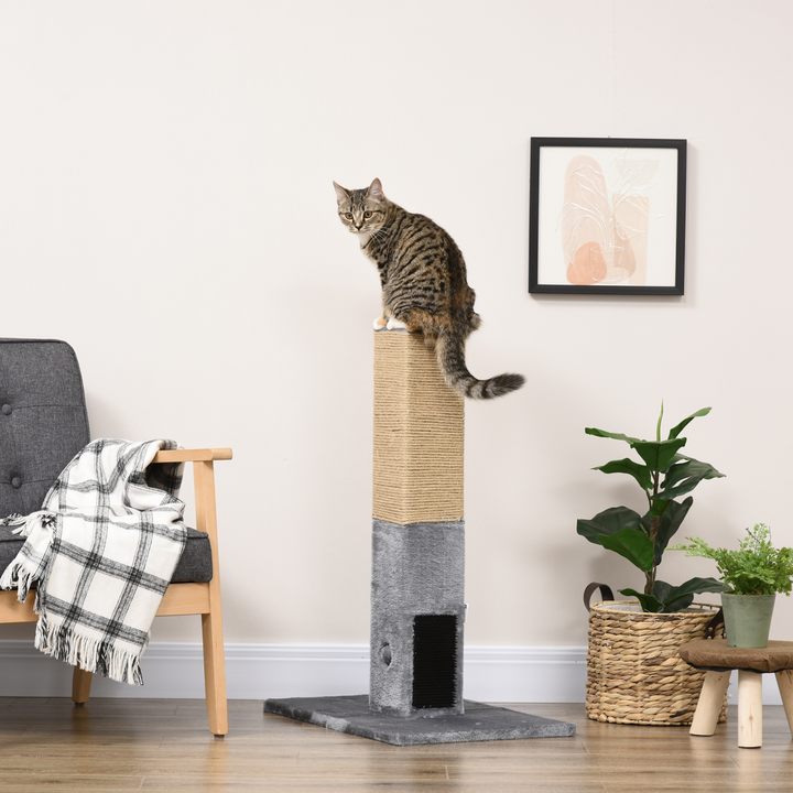 Deluxe Cat Scratching Tower - 79cm Activity Centre with Toys & Plush Base