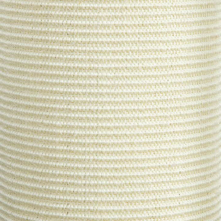 Deluxe 85cm Cat Scratching Post – Beige Sisal Rope Tower with Plush Cover & Anti-Tip Base