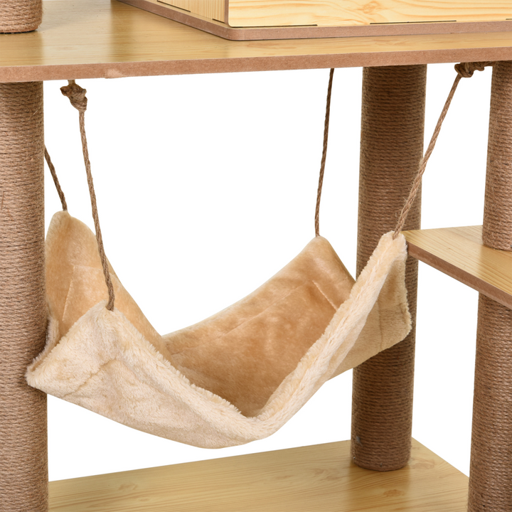 Ultimate 130cm Multi-Level Plush Cat Tree Tower for Indoor Cats