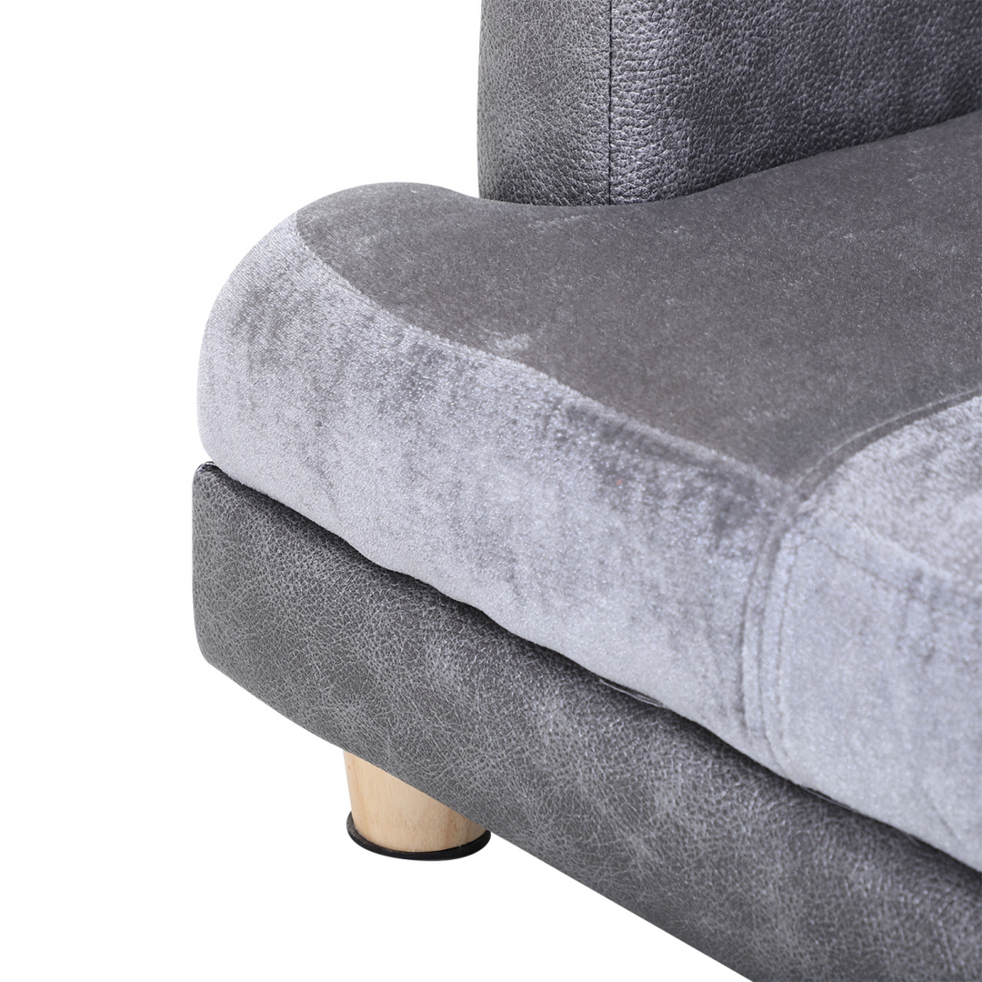 Ultimate Comfort Dog Sofa Bed for Small Pets - Soft Grey Lounge Bliss
