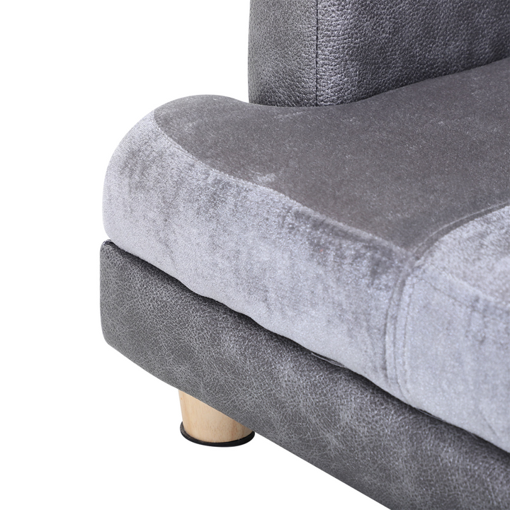 Ultimate Comfort Dog Sofa Bed for Small Pets - Soft Grey Lounge Bliss