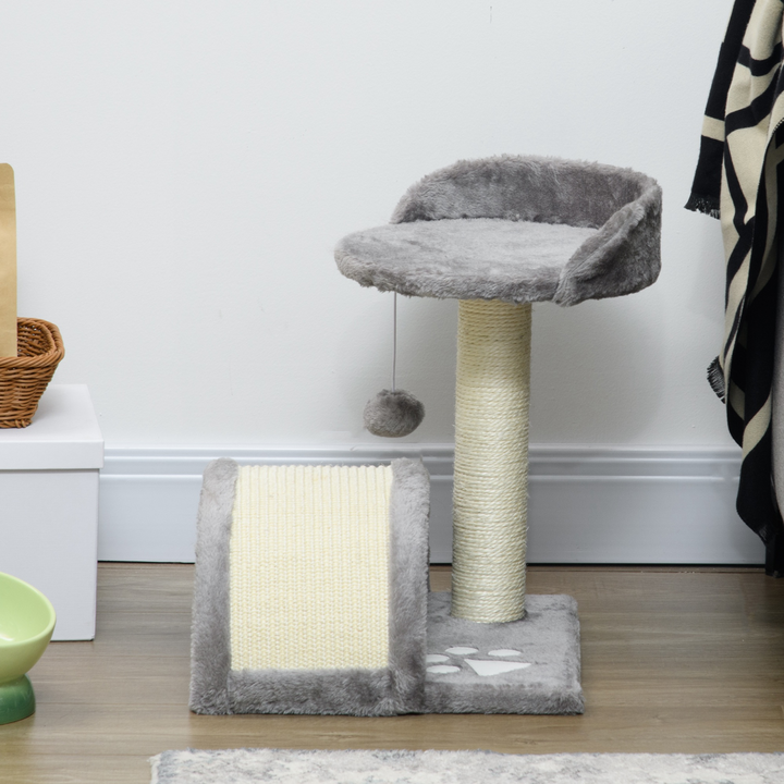 Deluxe Cat Tree & Scratching Post with Toy Ball – Perfect for Kittens!