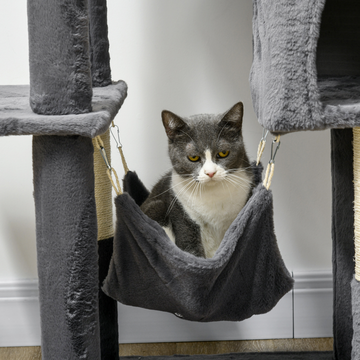 Ultimate PawHut 177cm Cat Tree: Modern Indoor Adventure with Hammock & Scratching Post