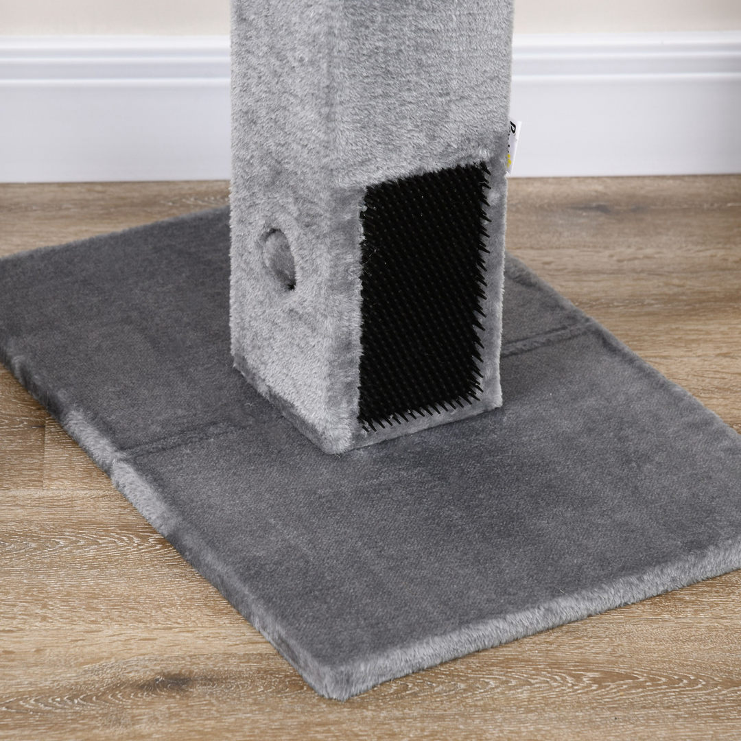 Deluxe Cat Scratching Tower - 79cm Activity Centre with Toys & Plush Base