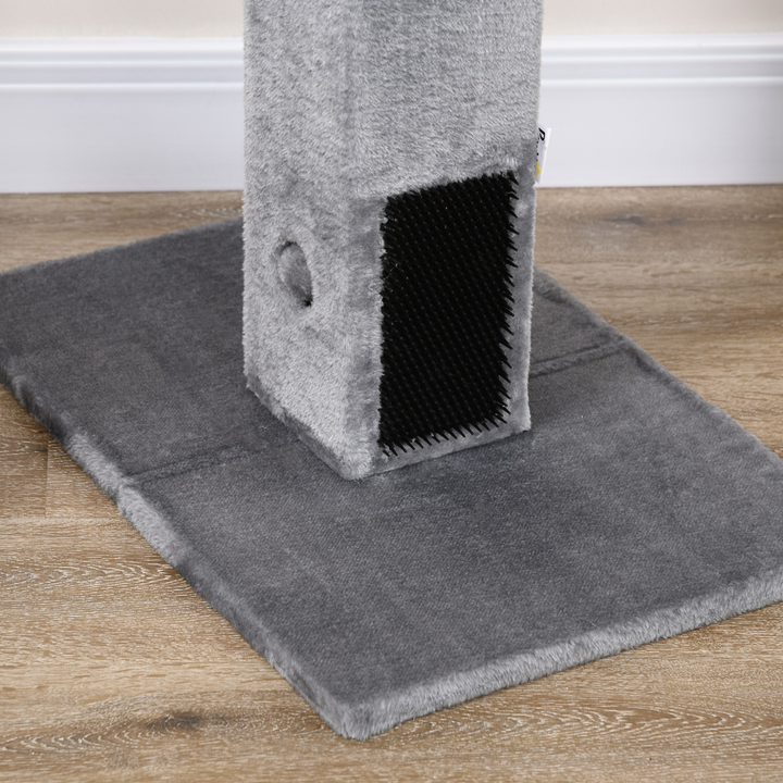 Deluxe Cat Scratching Tower - 79cm Activity Centre with Toys & Plush Base
