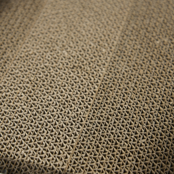 Elegant Cat Box Furniture with Scratch Post & Magnetic Doors - Grey Enclosure