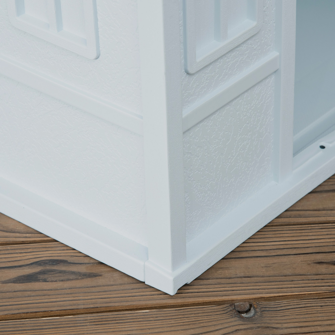 PawHut Blue Weather-Resistant Dog House – Stylish Shelter for Large Breed