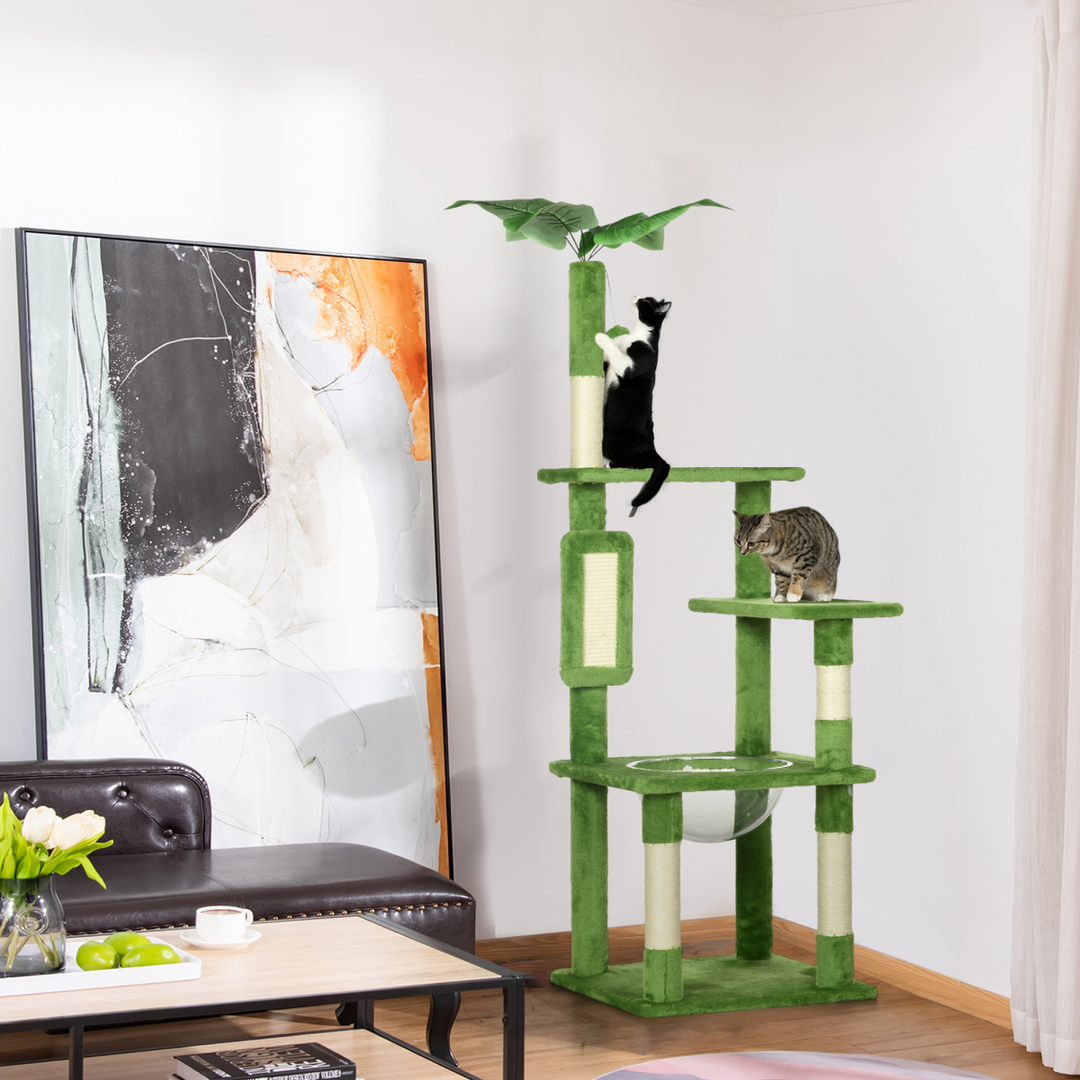 PawHut Deluxe 142cm Cat Tower: Scratching, Hammocking, & Endless Play!