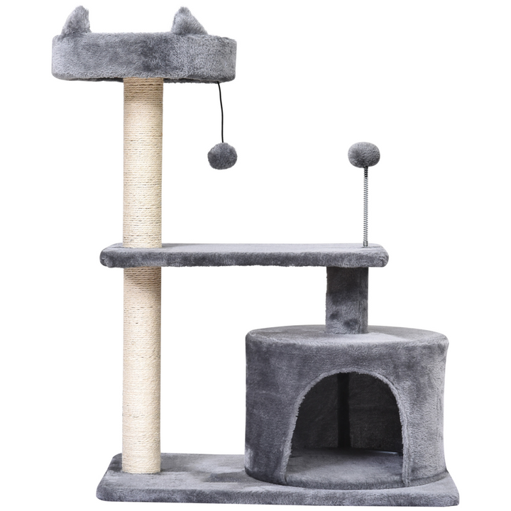 Deluxe 81cm Cat Tree Tower: Ultimate Playhouse & Scratching Post for All Cats