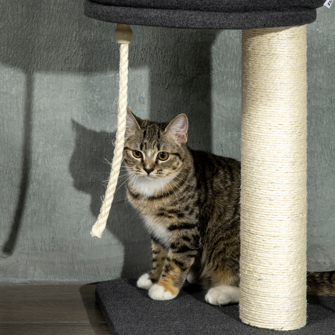 PawHut Adjustable Cat Tree: Ultimate Climbing Playground & Cozy Retreat