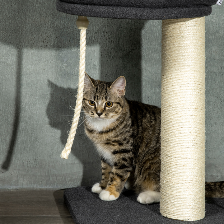 PawHut Adjustable Cat Tree: Ultimate Climbing Playground & Cozy Retreat