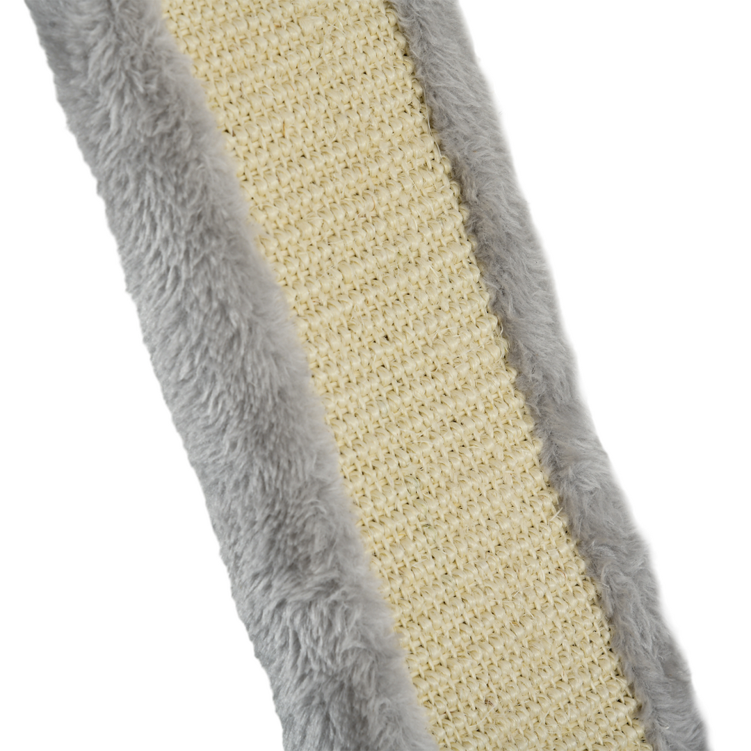 PawHut 4-Piece Grey Wall-Mounted Cat Furniture Set with Hammock, Ladder & Scratching Post