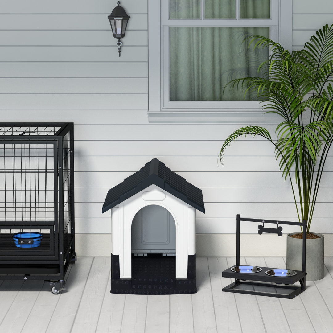 PawHut Outdoor Plastic Dog Kennel – Cozy & Ventilated Haven for XS Dogs!