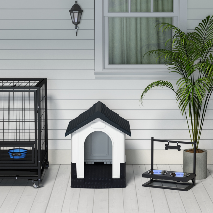 PawHut Outdoor Plastic Dog Kennel – Cozy & Ventilated Haven for XS Dogs!
