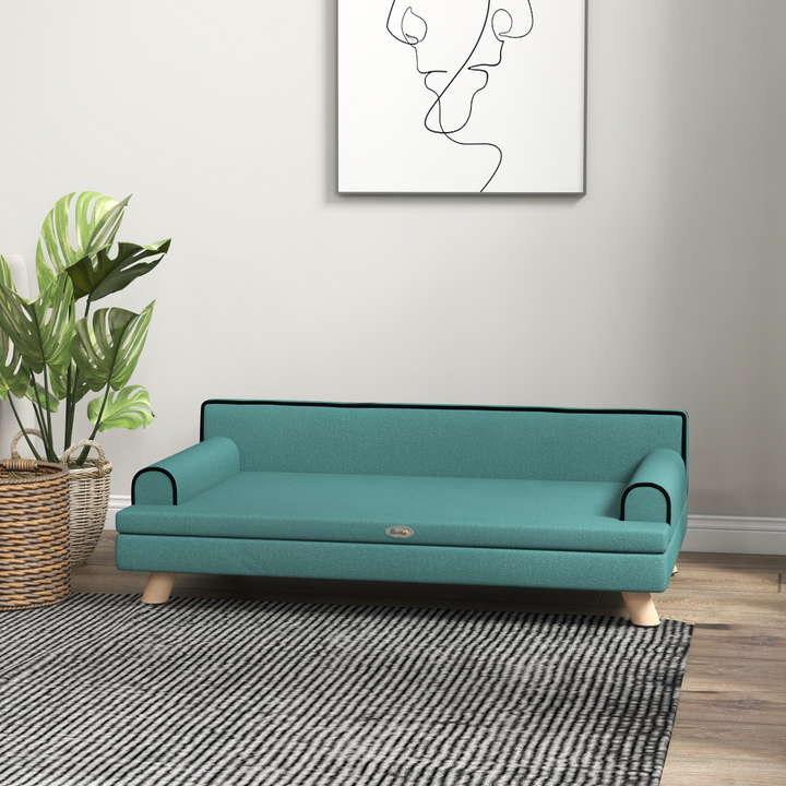 PawHut Luxurious Dog Sofa: Water-Resistant, Cozy & Stylish for Medium to Large Dogs