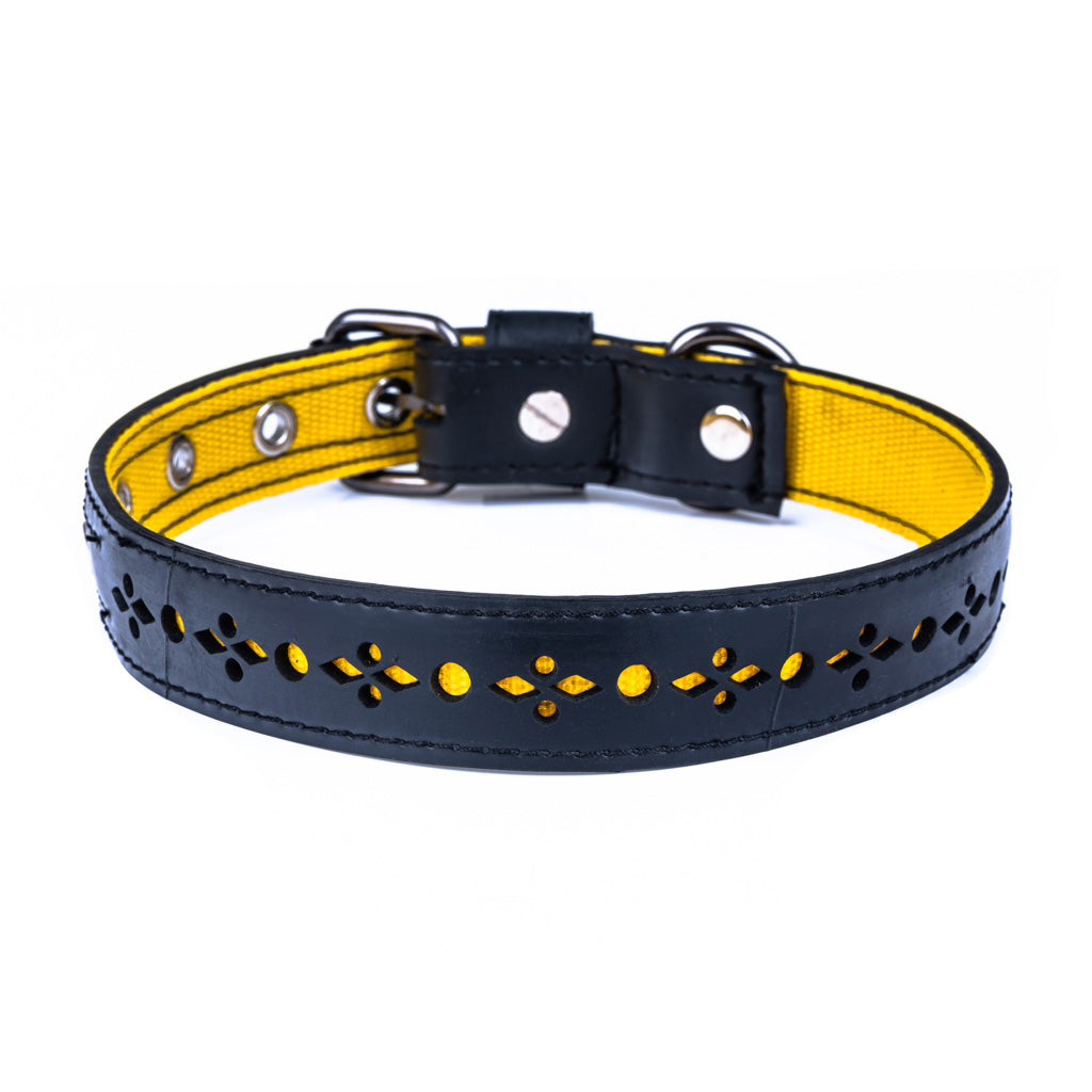 Eco Friendly Recycled Inner Tube Vegan Dog Collar