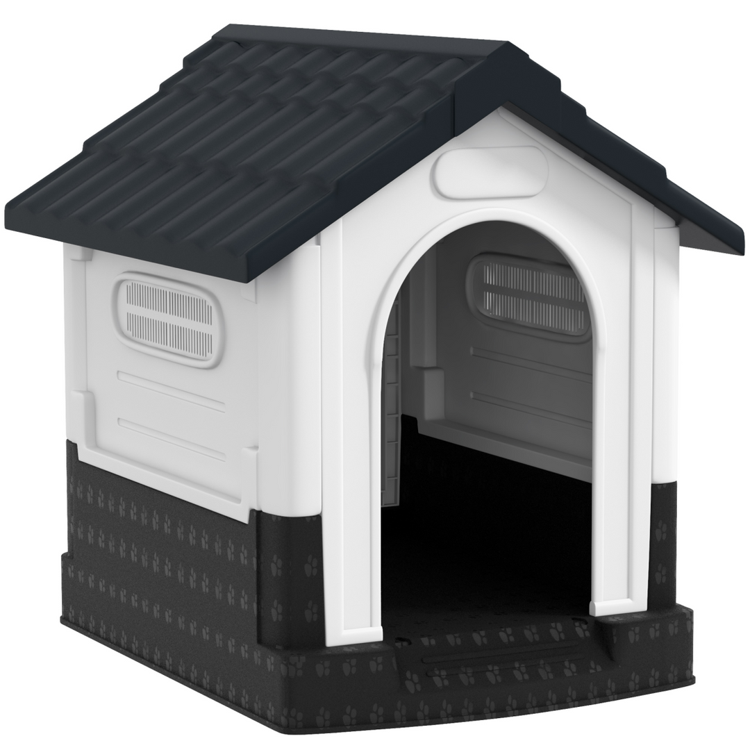 PawHut Outdoor Plastic Dog Kennel – Cozy & Ventilated Haven for XS Dogs!