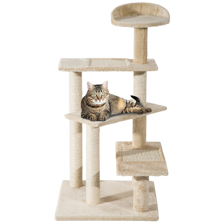 PawHut Multi-Level Cat Tree: Ultimate Scratching & Climbing Tower for Felines