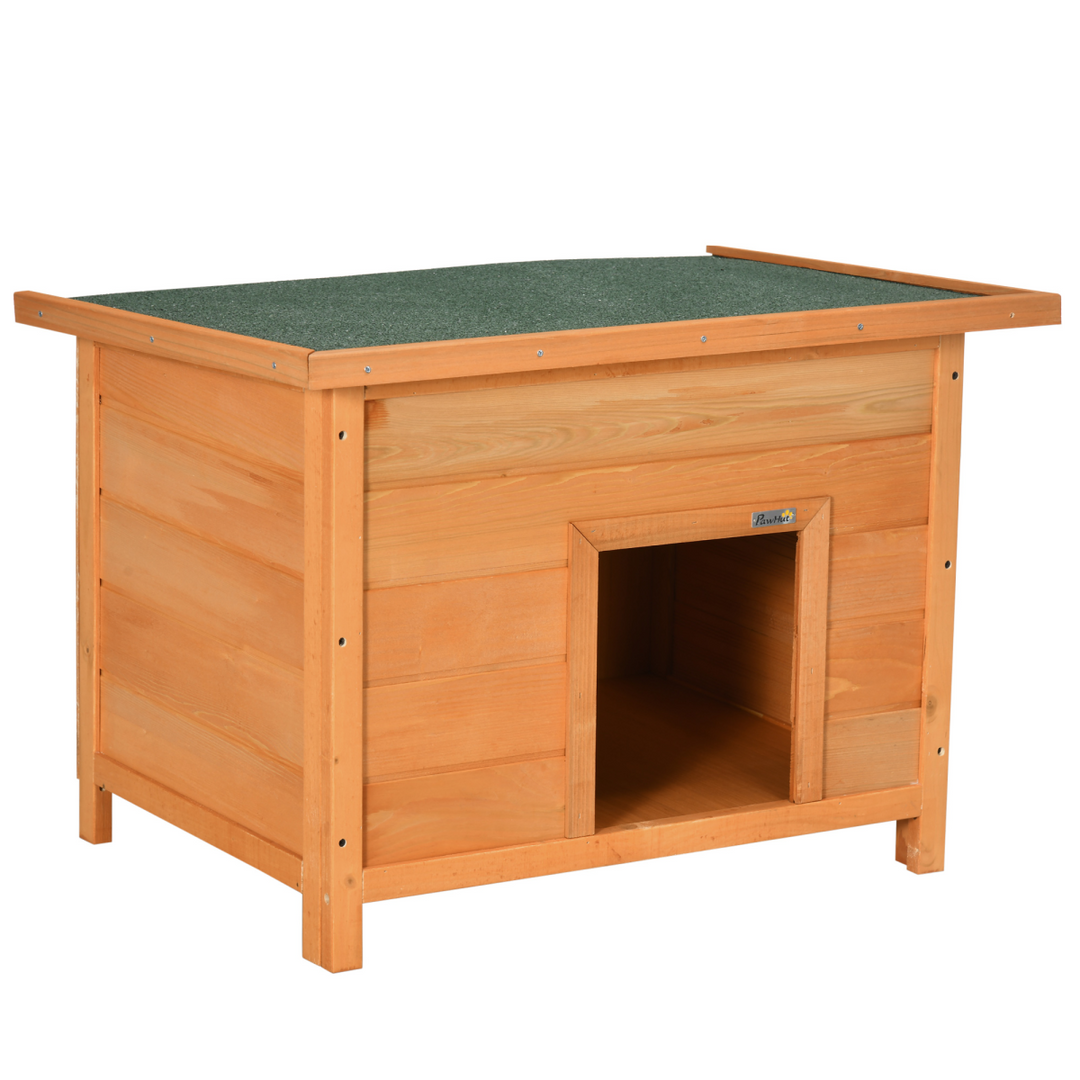 Cozy 82cm Wooden Dog Kennel – Weatherproof Garden Shelter for Happy Pets