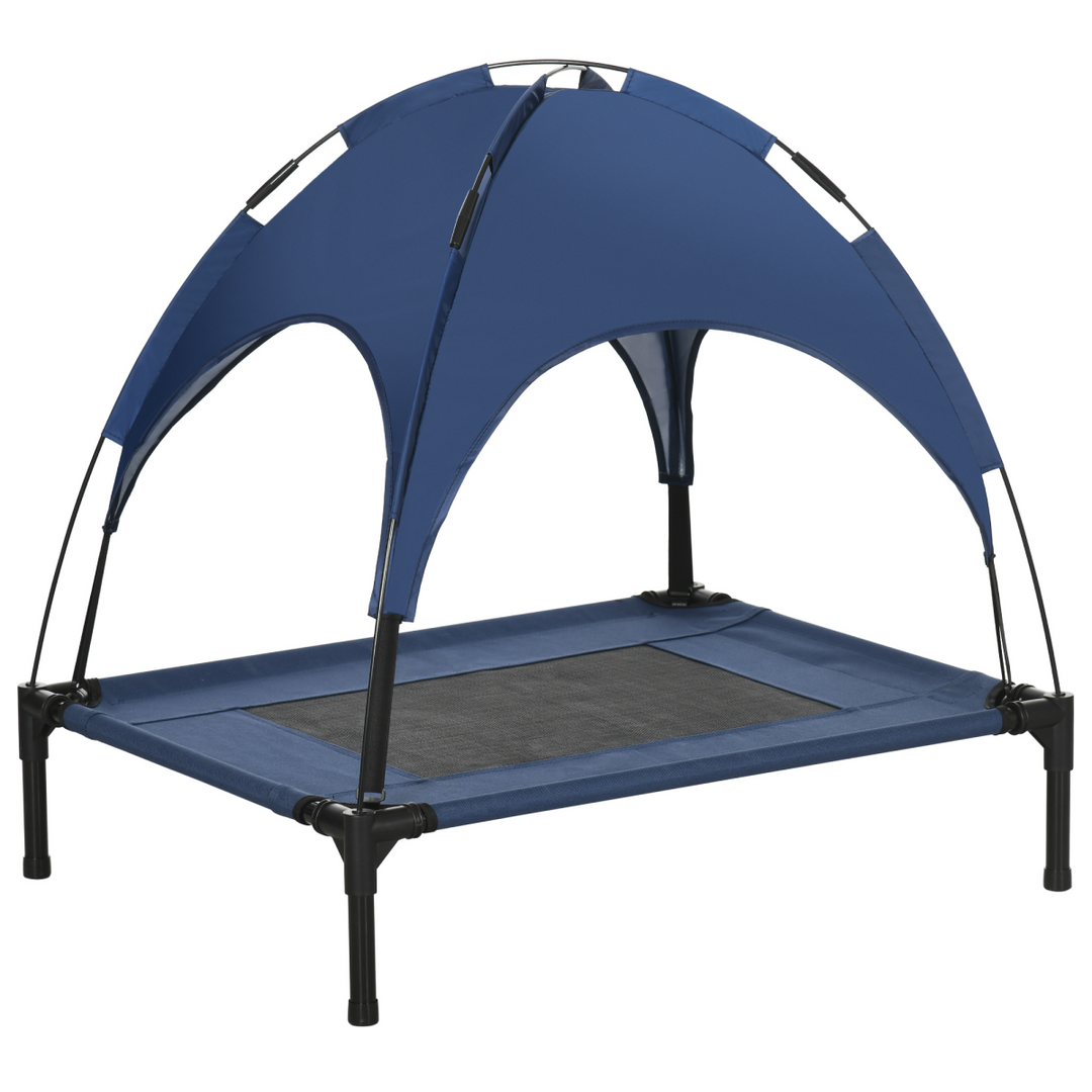 Cool Comfort: PawHut Elevated Dog Bed with Canopy & Airflow Design