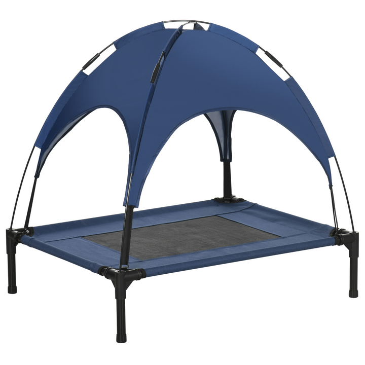 Cool Comfort: PawHut Elevated Dog Bed with Canopy & Airflow Design
