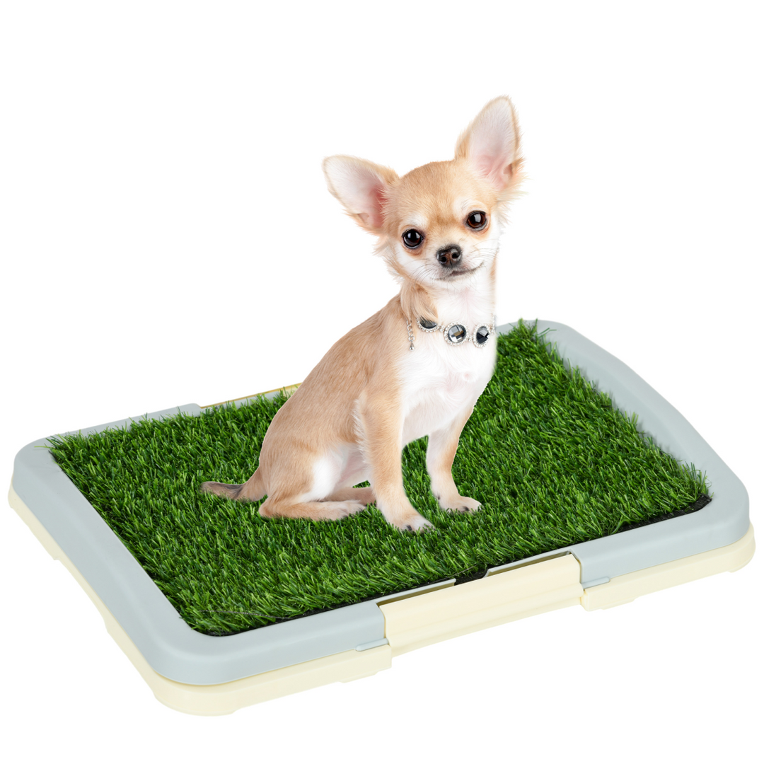 PawHut Indoor Dog Toilet: 3-Layer Grass Pad & Easy-Clean Waste System