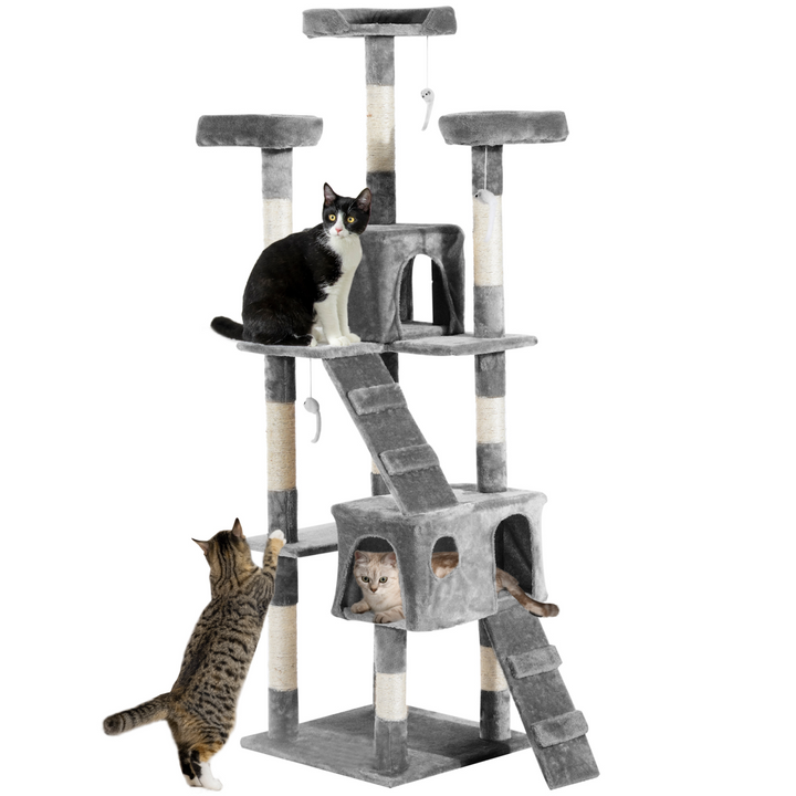 Ultimate PawHut Cat Tree: Scratch, Climb & Relax in Plush Paradise!