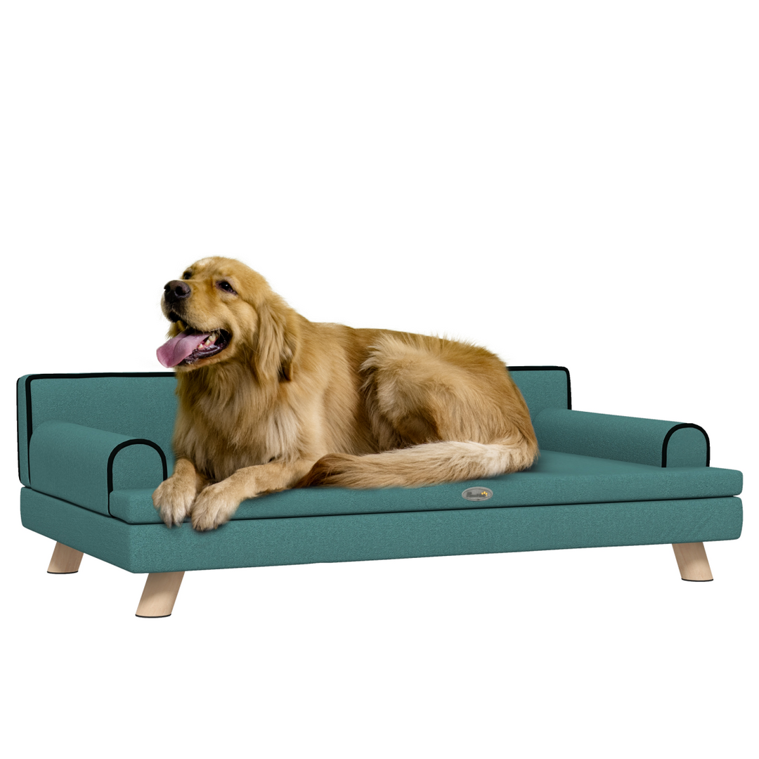 PawHut Luxurious Dog Sofa: Water-Resistant, Cozy & Stylish for Medium to Large Dogs