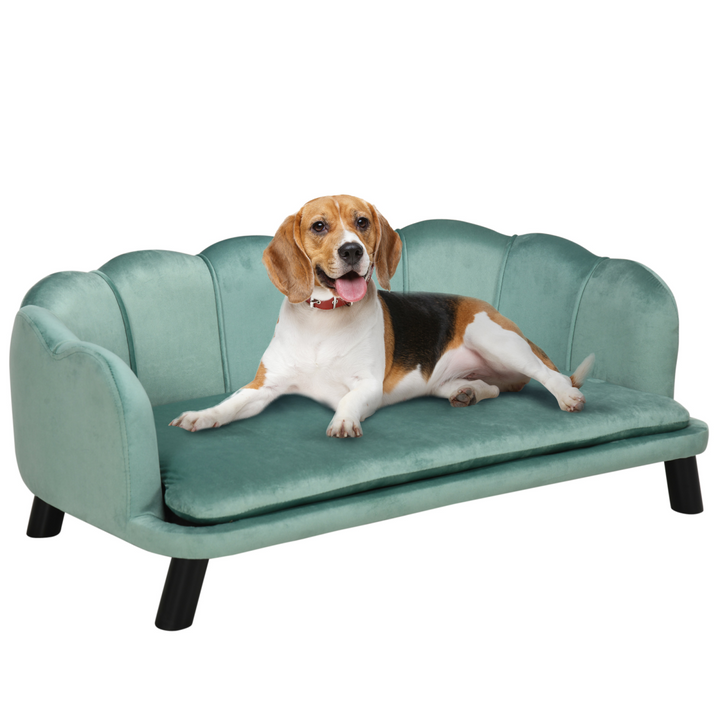 PawHut Pet Sofa Bed for Medium & Large Dogs - Cozy, Washable, Stylish Green