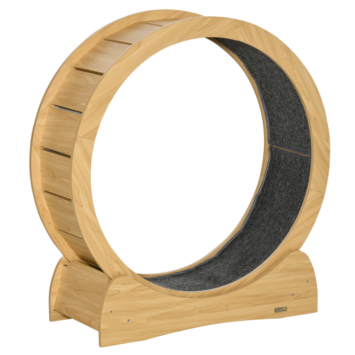 ZenCat Wooden Treadmill Wheel: Active Playtime & Stylish Home Décor