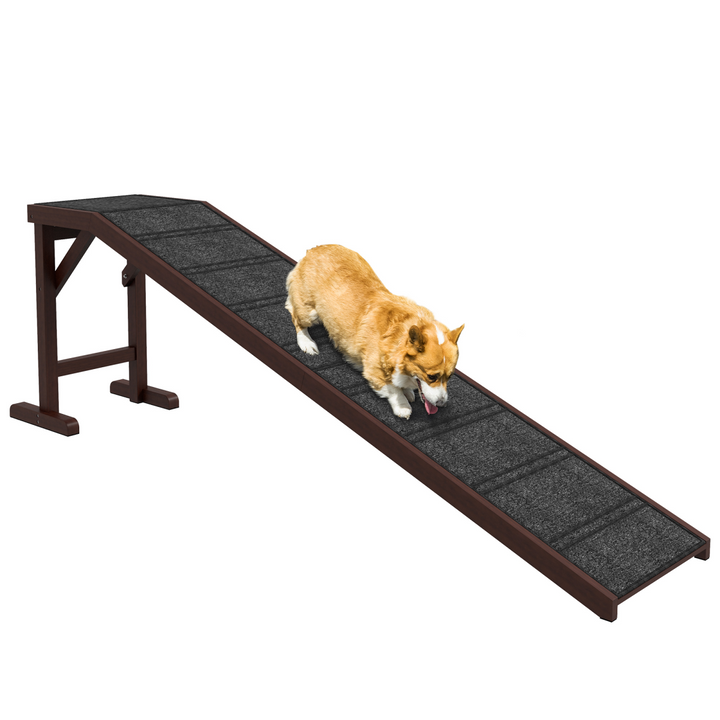 Pet Ramp with Anti-Slip Carpet for Easy Access to Beds & Sofas – PawHut