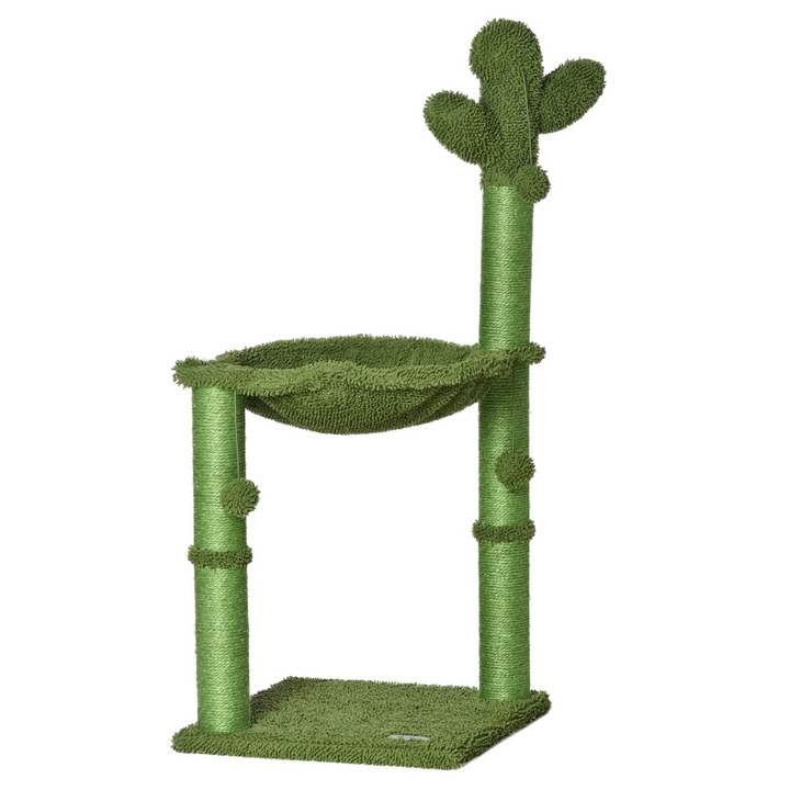 Whimsical Cactus Cat Tree: Indoor Play, Scratch & Rest Haven for Happy Cats