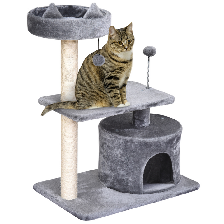 Deluxe 81cm Cat Tree Tower: Ultimate Playhouse & Scratching Post for All Cats