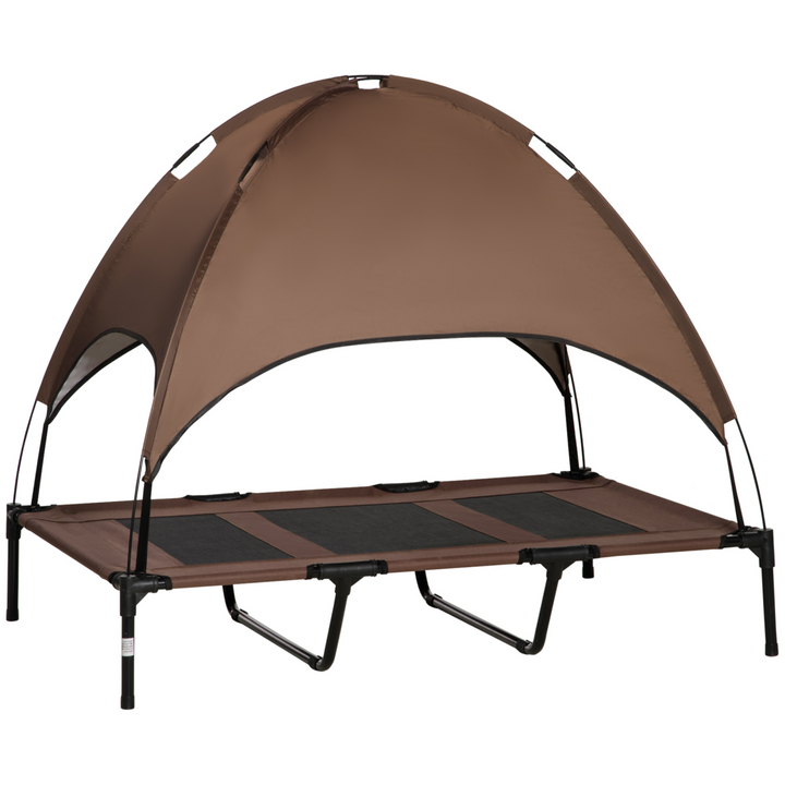 Ultimate Elevated Pet Bed with Canopy: Outdoor Comfort for Your Furry Friend!