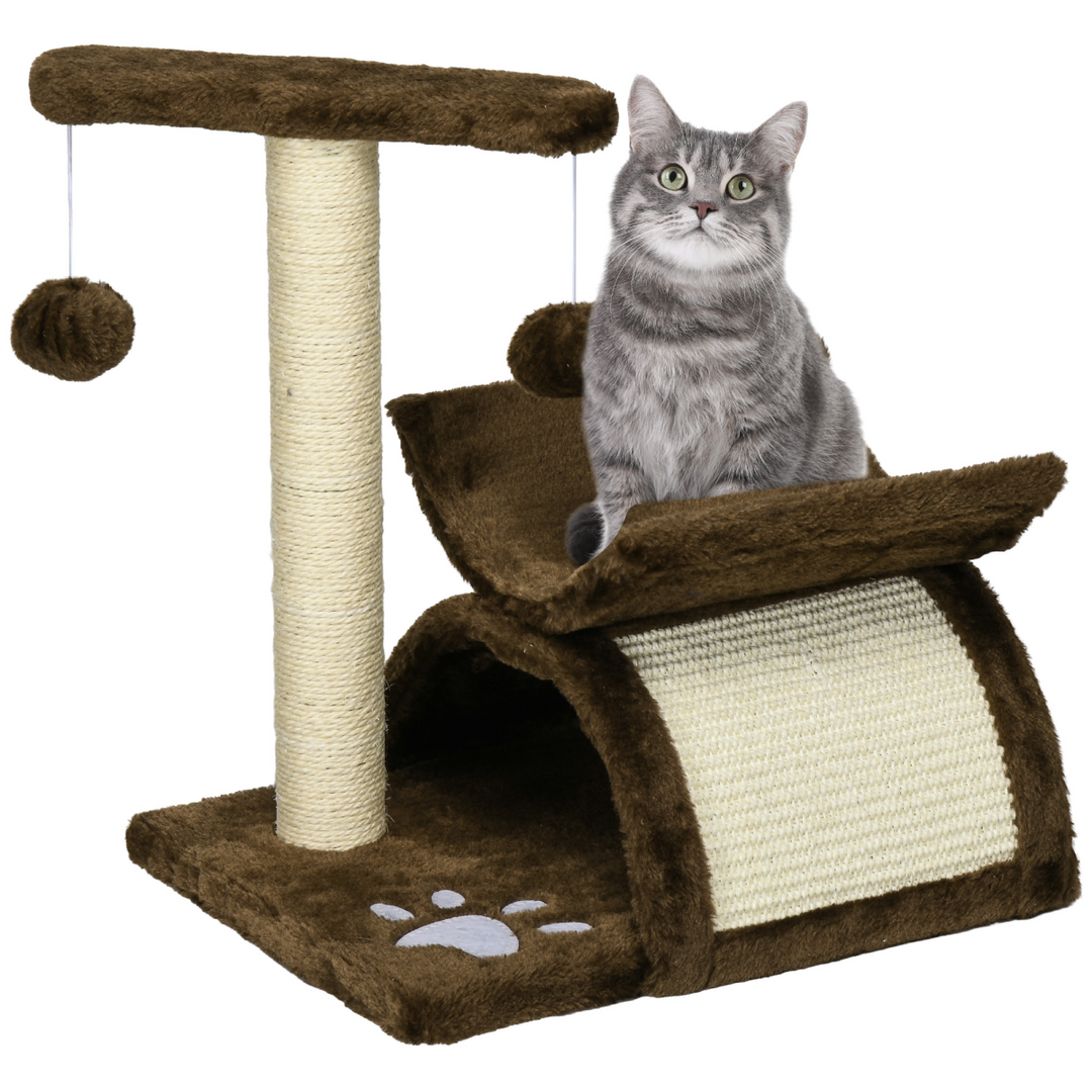 Ultimate Cat Tree Play Center: Plush Scratch Tower with Tunnel & Dangling Toys