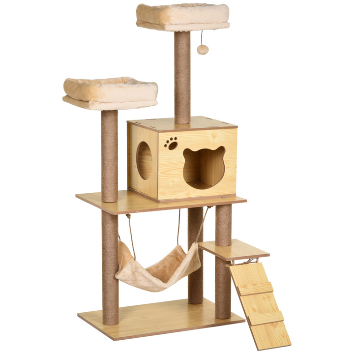 Ultimate 130cm Multi-Level Plush Cat Tree Tower for Indoor Cats