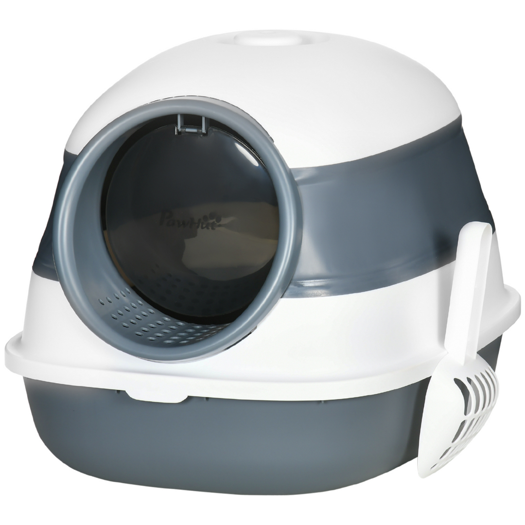 PawHut Hooded Cat Litter Box: Odor-Control, Easy Clean, Private Space